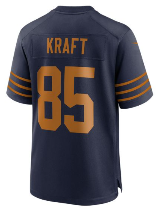 Men 2025 Green Bay Packers 85 Kraft blue Classic Nike game NFL Jersey